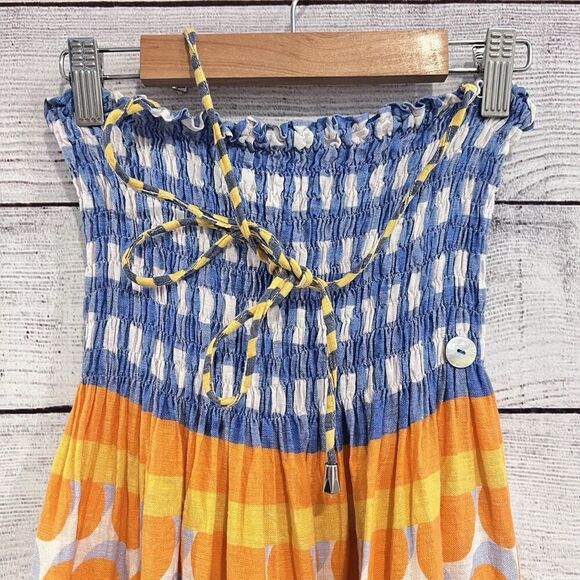 LFDL LA FABBRICA DEL LINO Linen Halter Maxi Dress Size Small Made in Italy - Picture 4 of 8